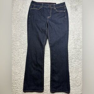 Talbots Jeans Womens 8 Boot Cut Dark Wash Classic Polished Modest Denim Basic